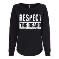 Beard : Respect The Beard Womens California Wash Sweatshirt