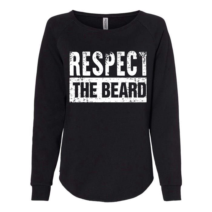 Beard : Respect The Beard Womens California Wash Sweatshirt