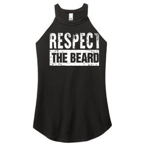 Beard : Respect The Beard Women's Perfect Tri Rocker Tank