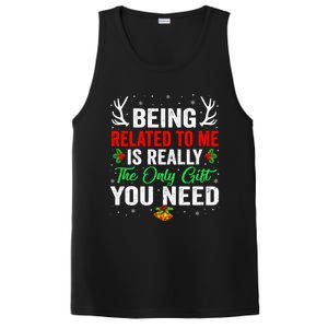 Being Related To Me Funny Christmas Meaningful Gift Family Gift PosiCharge Competitor Tank