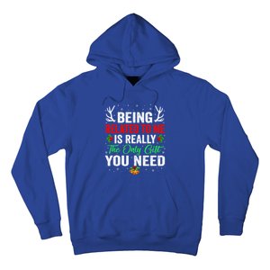 Being Related To Me Funny Christmas Meaningful Gift Family Gift Hoodie