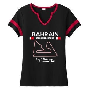 Bahrain Race Track Formula Racing Car Bahrain Cool Gift Ladies Halftime Notch Neck Tee