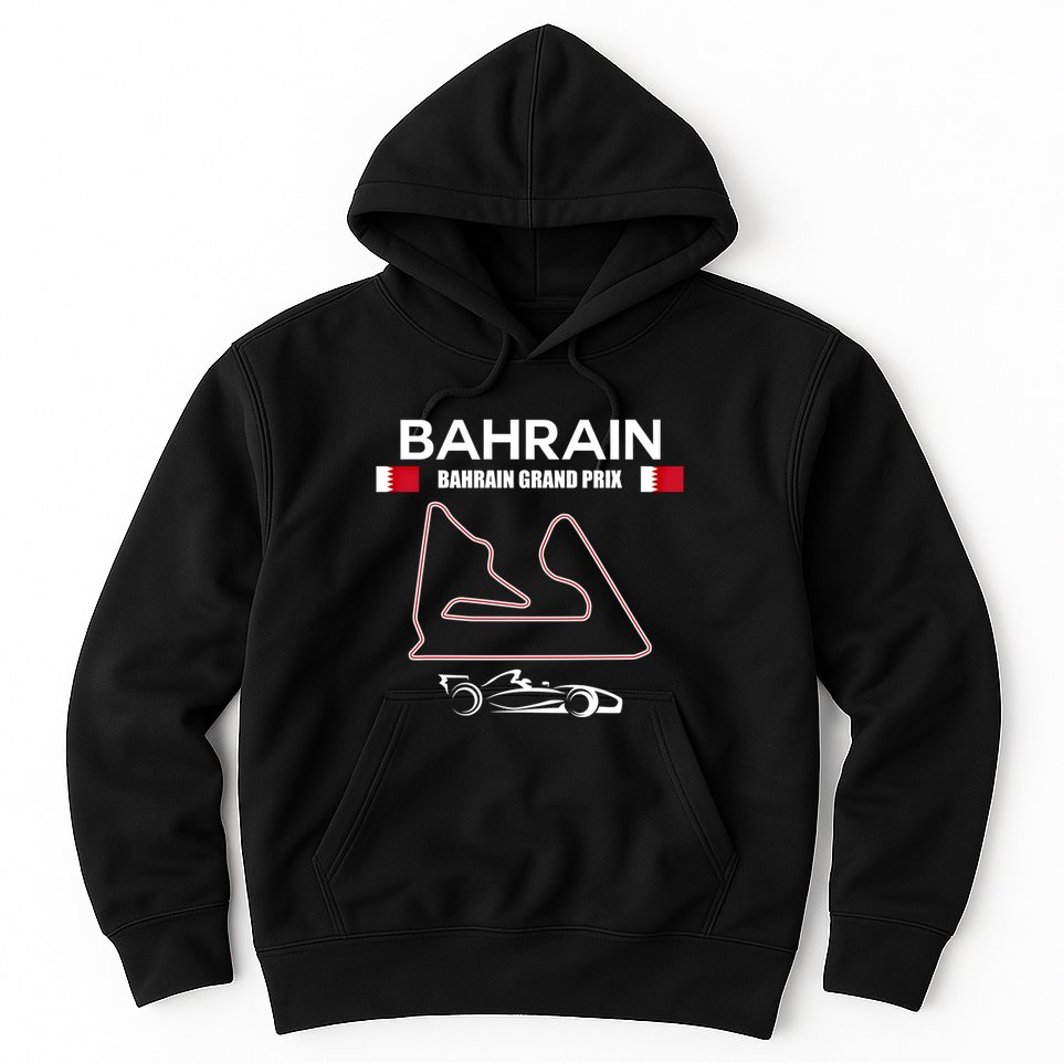 Bahrain Race Track Formula Racing Car Bahrain Cool Gift Hoodie