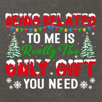 Being Related To Me Is Really The Only Gift You Need Xmas Cool Gift Cotton Canvas Backpack