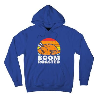 Boom Roasted Turkey Sunset Retro Thanksgiving Tall Hoodie