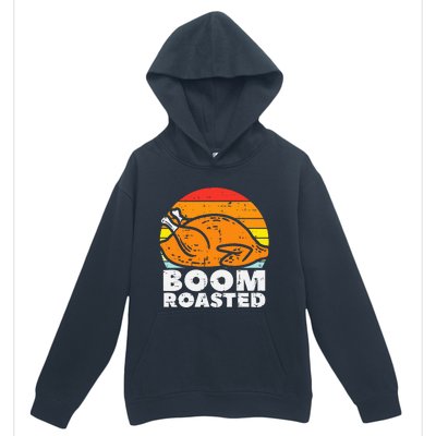 Boom Roasted Turkey Sunset Retro Thanksgiving Urban Pullover Hoodie