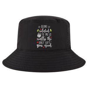 Being Related To Me Funny Christmas Family Xmas Pajamas Cool Comfort Performance Bucket Hat