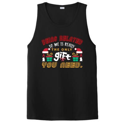 Being Related To Me Funny Christmas Gift Family Gift PosiCharge Competitor Tank