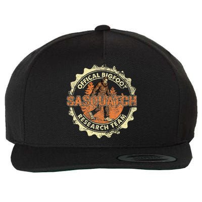 Bigfoot Research Team Vintage Sasquatch Wool Snapback Cap