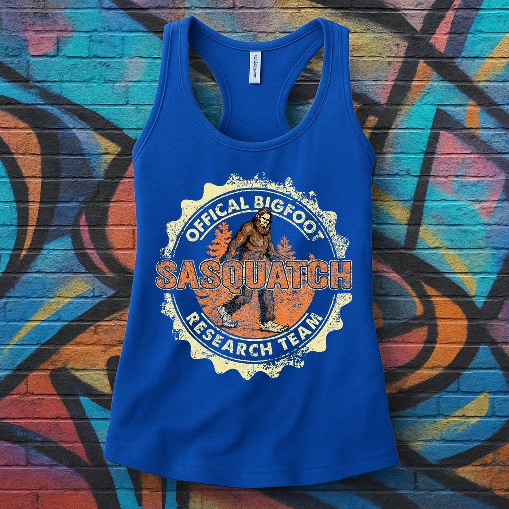 Bigfoot Research Team Vintage Sasquatch Womens Tank Top