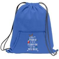 Being Related To Me Funny Xmas Christmas Quote Lettering Meaningful Gift Sweatshirt Cinch Pack Bag