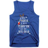 Being Related To Me Funny Xmas Christmas Quote Lettering Meaningful Gift Tank Top