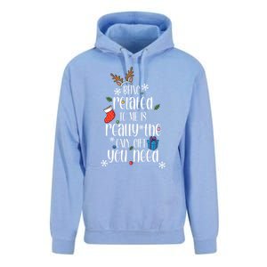 Being Related To Me Funny Xmas Christmas Quote Lettering Meaningful Gift Unisex Surf Hoodie