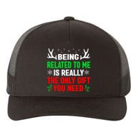 Being Related To Me Funny Christmas Family Yupoong Adult 5-Panel Trucker Hat