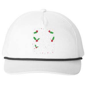 Being Related To Me Family Christmas Humor Xmas Funny Gift Snapback Five-Panel Rope Hat