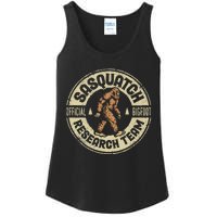 Bigfoot Research Team Retro Vintage Sasquatch Ladies Essential Tank