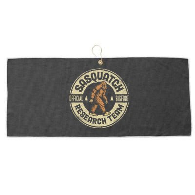 Bigfoot Research Team Retro Vintage Sasquatch Large Microfiber Waffle Golf Towel