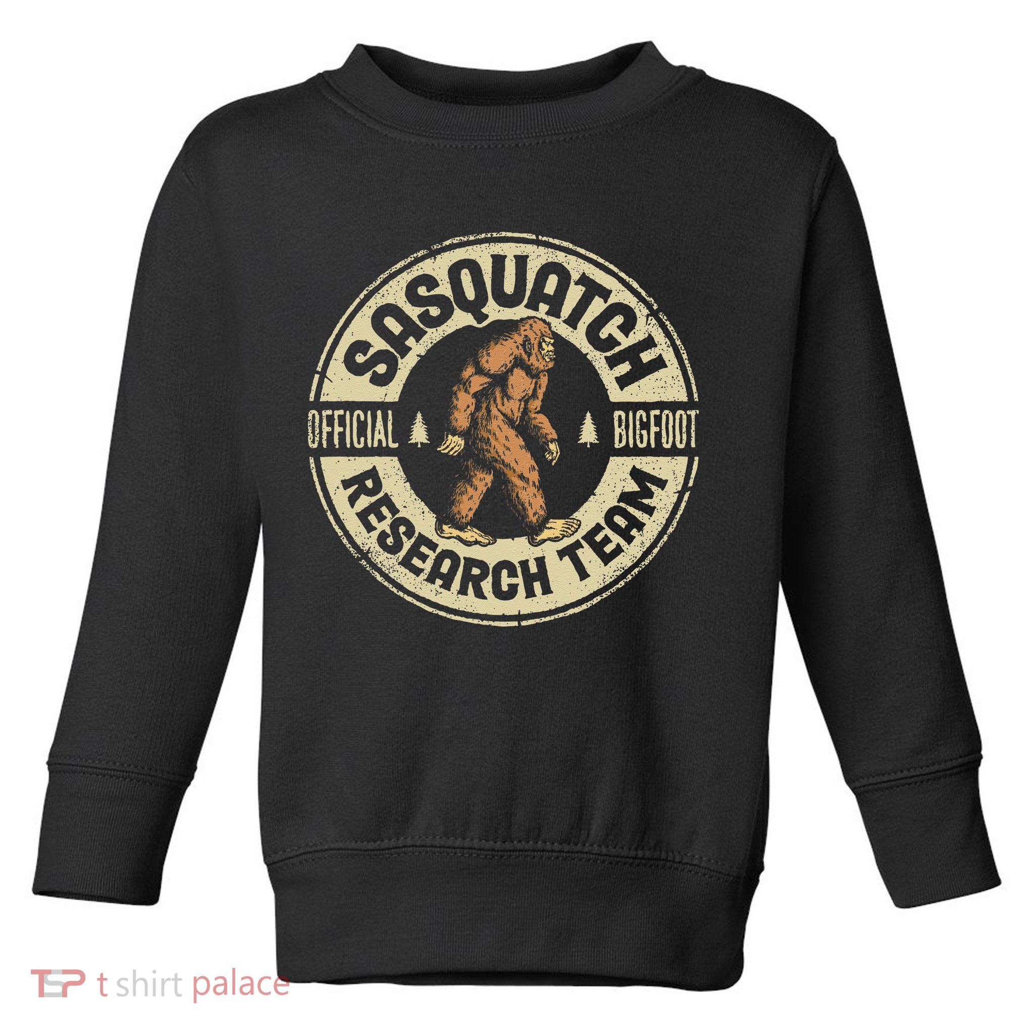 Bigfoot Research Team Retro Vintage Sasquatch Toddler Sweatshirt