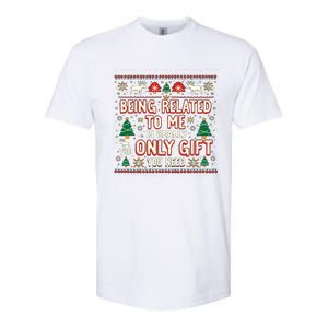 Being Related To Me Family Christmas Humor Xmas Cute Gift Softstyle CVC T-Shirt