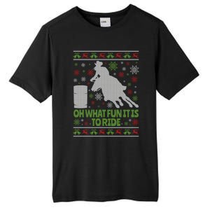 Barrel Racing Ugly Christmas Tall Fusion ChromaSoft Performance T-Shirt