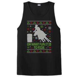 Barrel Racing Ugly Christmas PosiCharge Competitor Tank