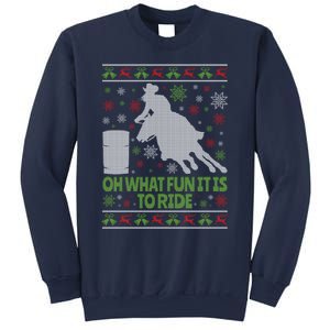 Barrel Racing Ugly Christmas Sweatshirt