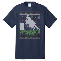 Barrel Racing Ugly Christmas Tall T-Shirt