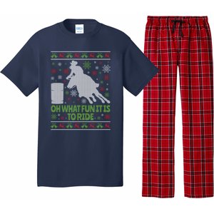 Barrel Racing Ugly Christmas Pajama Set