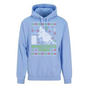 Barrel Racing Ugly Christmas Unisex Surf Hoodie