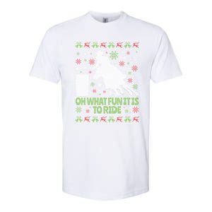 Barrel Racing Ugly Christmas Softstyle CVC T-Shirt