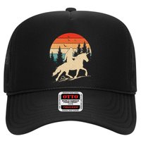 Bigfoot Riding Unicorn! Funny Sasquatch Unicorn Retro Sunset Trucker Hat