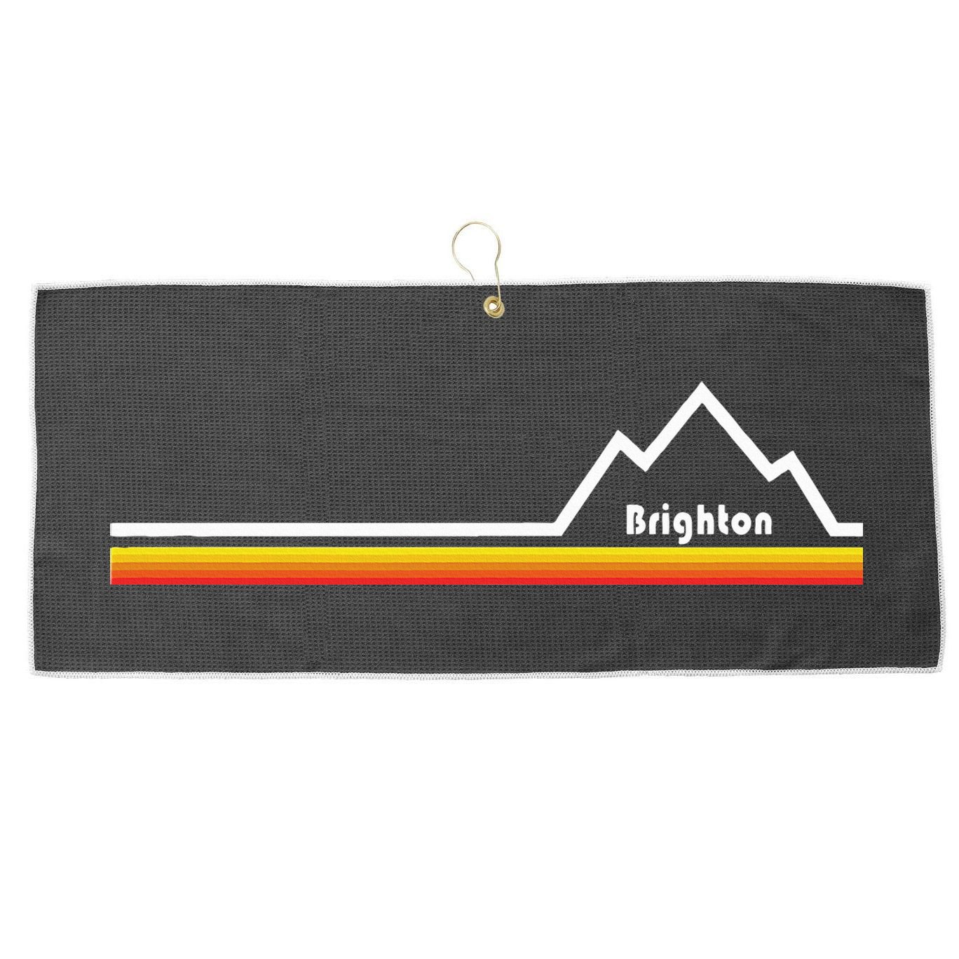Brighton Resort Utah Large Microfiber Waffle Golf Towel