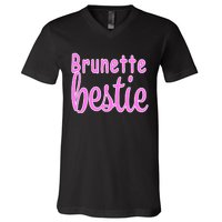 Brunette Bestie V-Neck T-Shirt