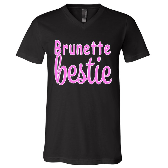 Brunette Bestie V-Neck T-Shirt