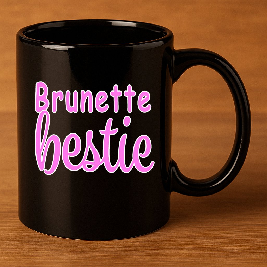 Brunette Bestie 11oz C Handle Ceramic Mug