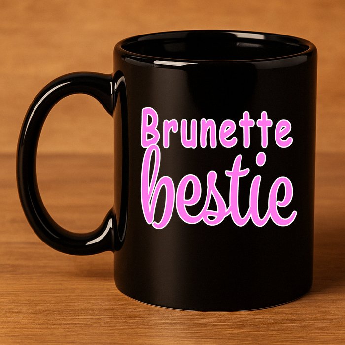Brunette Bestie 11oz C Handle Ceramic Mug