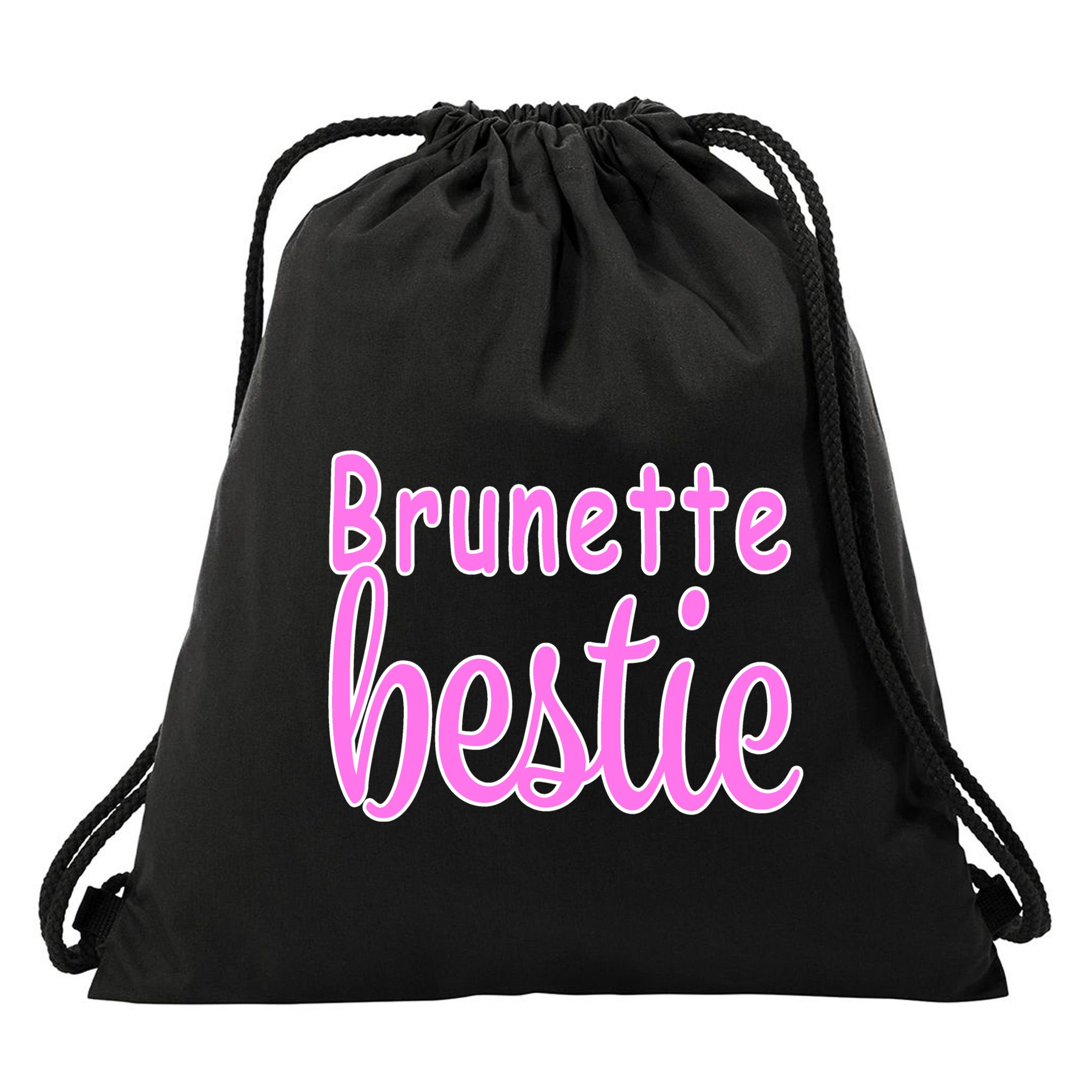 Brunette Bestie Drawstring Bag