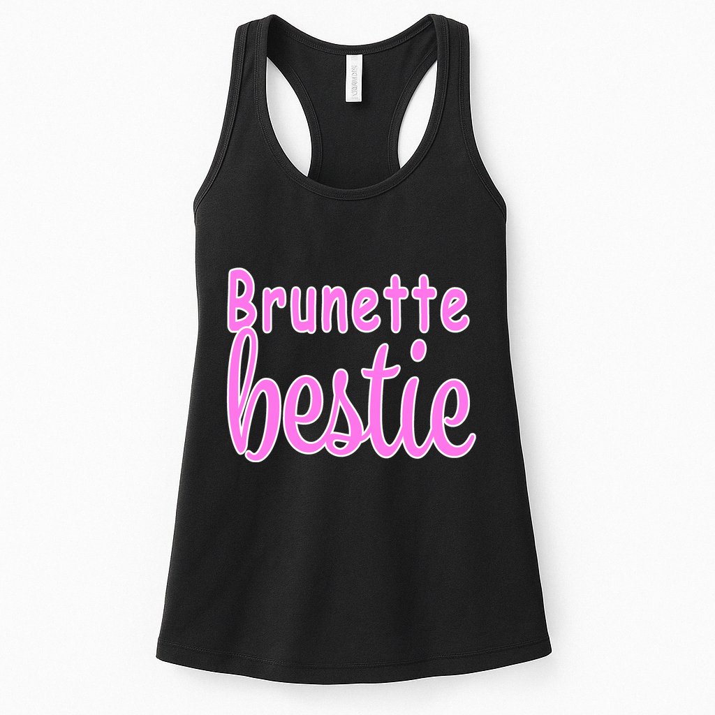 Brunette Bestie Womens Tank Top