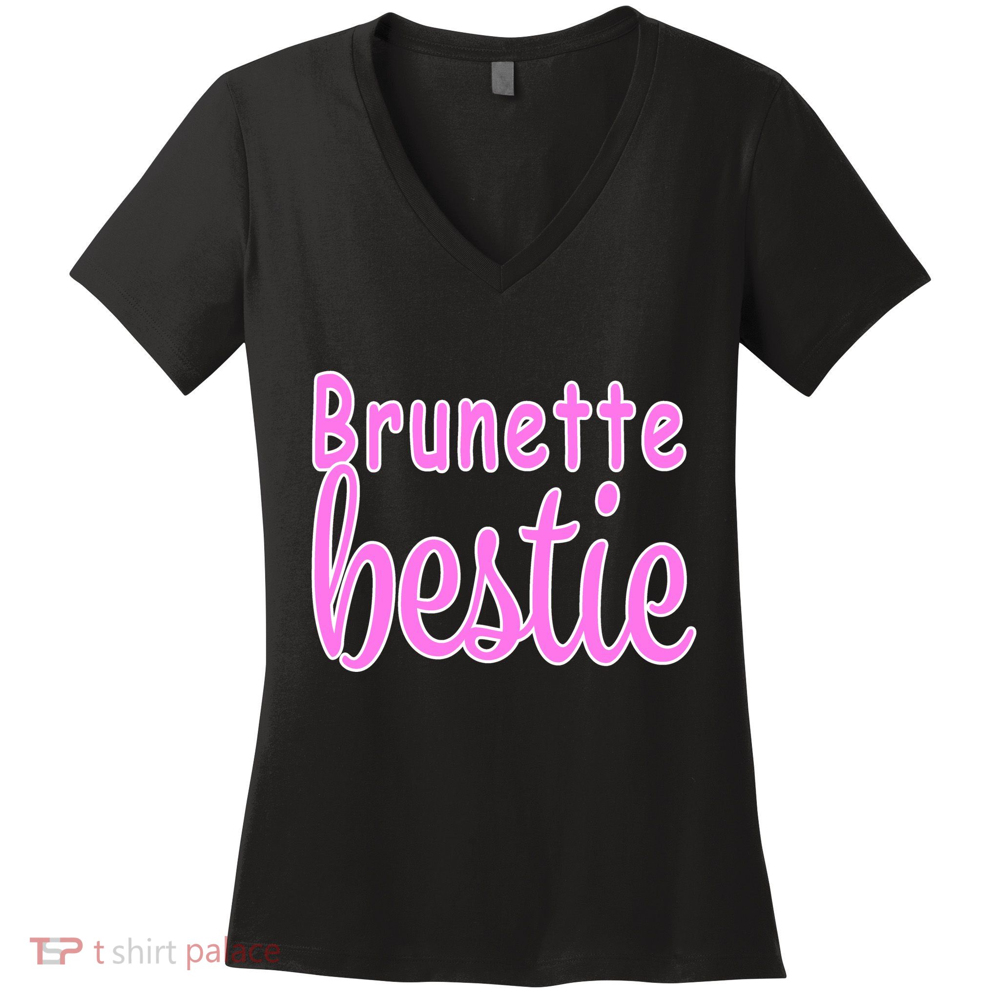 Brunette Bestie Women's V-Neck T-Shirt