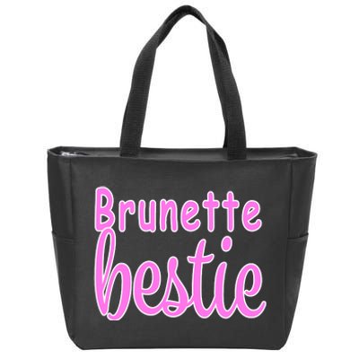 Brunette Bestie Zip Tote Bag