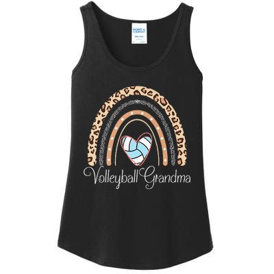 Boho Rainbow Volleyball Grandma Funny Volleyball player Ladies Essential Tank