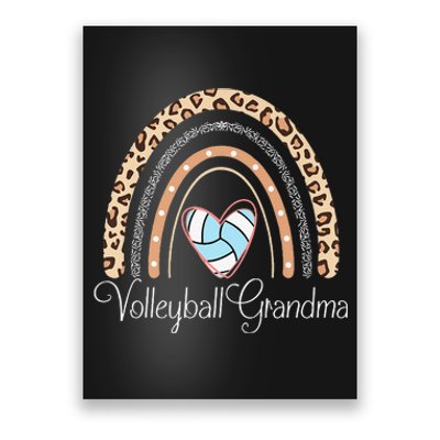 Boho Rainbow Volleyball Grandma Funny Volleyball player Poster