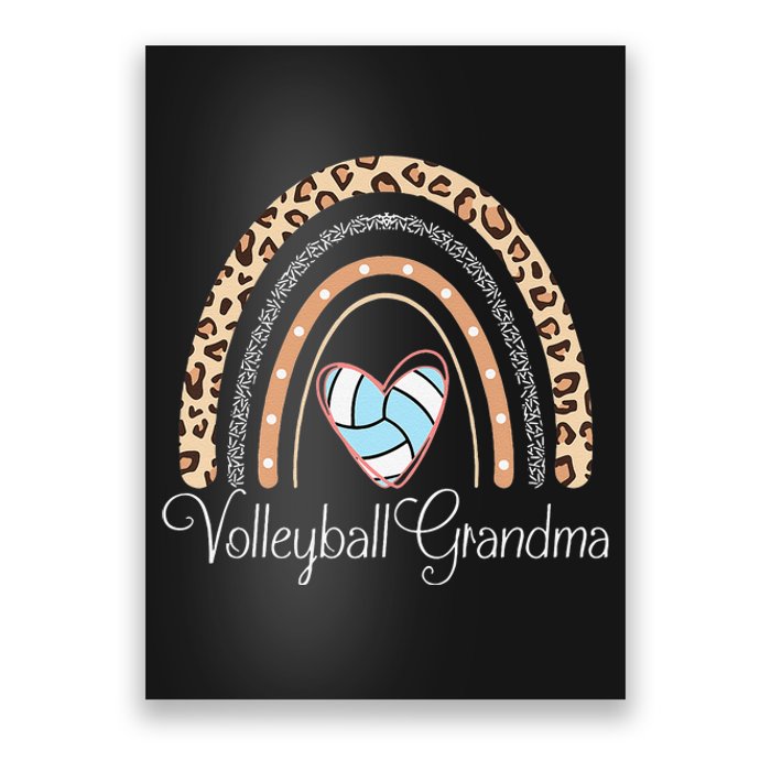 Boho Rainbow Volleyball Grandma Funny Volleyball player Poster