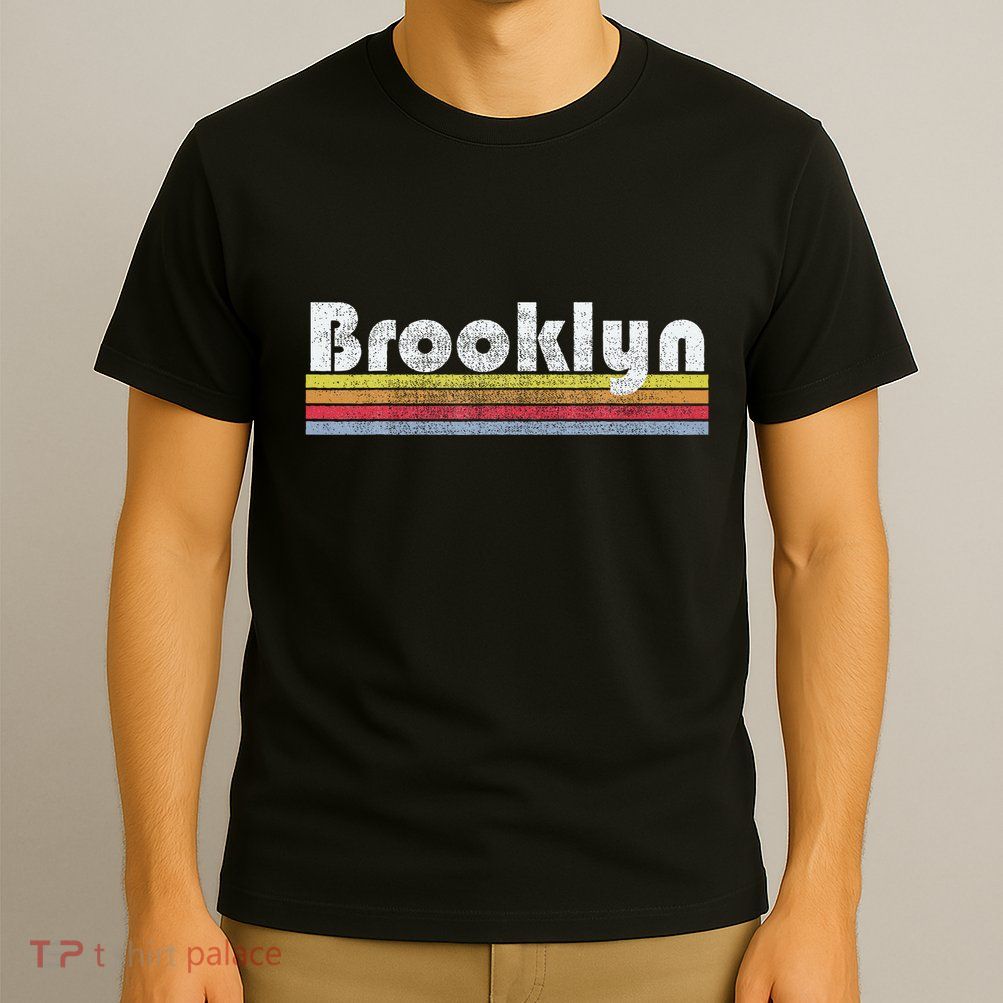 Brooklyn Retro Vintage 70s 80s 90s Women Christmas Gift T-Shirt