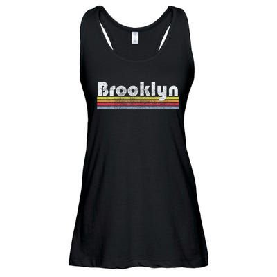 Brooklyn Retro Vintage 70s 80s 90s Women Christmas Gift Ladies Essential Flowy Tank