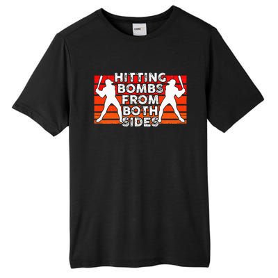 Baseball Retro Vintage Hitting Home Run Bomb Switch Hitter Tall Fusion ChromaSoft Performance T-Shirt