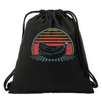 Banana Retro Vintage 80s Style Drawstring Bag