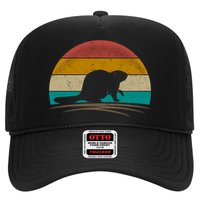 Beaver Retro Vintage Beaver Lover Gift Trucker Hat