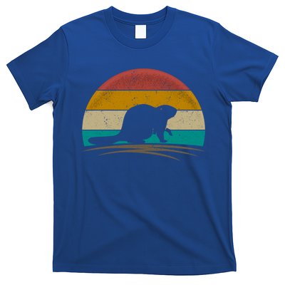 Beaver Retro Vintage Beaver Lover Gift T-Shirt