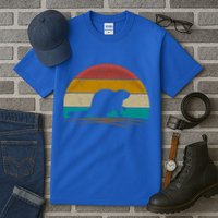Beaver Retro Vintage Beaver Lover Gift Tall T-Shirt